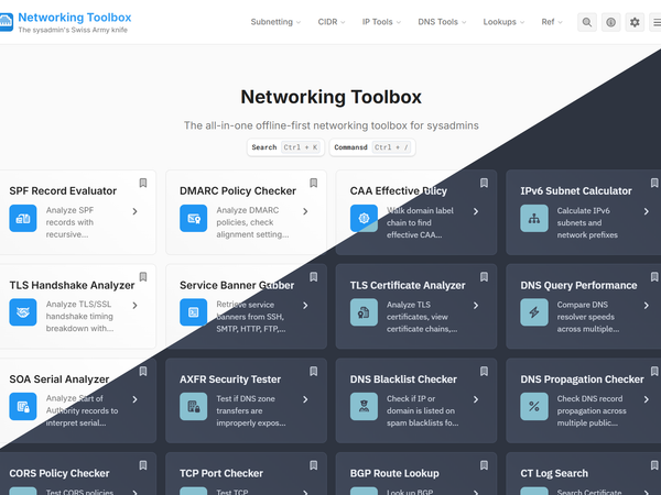 Imagen de: Networking Toolbox: el juguete nuevo de mi homelab.